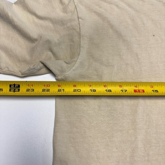 Vintage 90s Hogs Breath Inn T Shirt Mens XL 21.5x26.5 Tan Short Sleeve - Picture 15 of 16